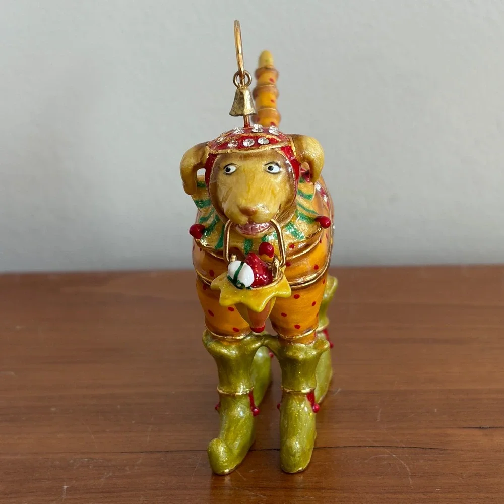 Dept 56 Krinkles Patience Brewster Lab Jester Jeweled Enamel Trinket Box 2005
